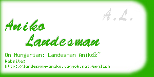 aniko landesman business card